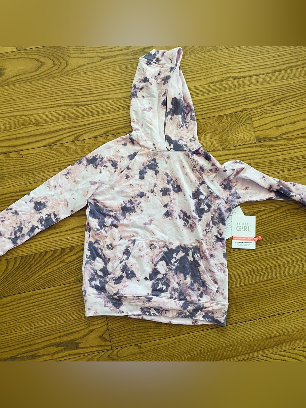 Athleta Girl Tie-Dye Hoodie - Pink & purple